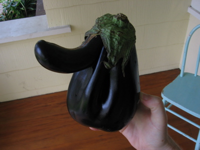 Eggplants of Unusual Shape
