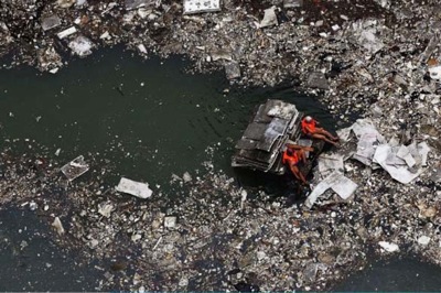 River trash being collected, from the guardian