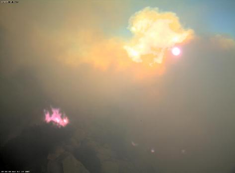 Fire, via HPWREN camera