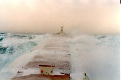 Mineral carrier off Australia