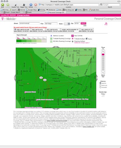Coverage map, click for t-mobile site