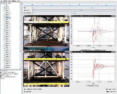 RDV data viewer showing an experiment